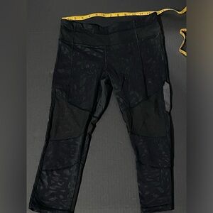 Black Patterned Leggings